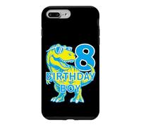 Custodia per iPhone 7 Plus/8 Plus 8 ANNI DINO COMPLEANNO BIMBO DINOSAURIER 8° COMPLEANNO