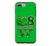 Custodia per iPhone 7 Plus/8 Plus 8 ANNI DINO COMPLEANNO BIMBO DINOSAURIER 8° COMPLEANNO