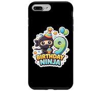 Custodia per iPhone 7 Plus/8 Plus 9 anni Compleanno Ninja Ragazzi Nove 9th Kids Nineth Party