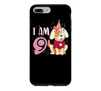 Custodia per iPhone 7 Plus/8 Plus 9 ° compleanno ragazza cane cuccioli bambini io sono 9