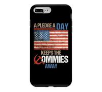 Custodia per iPhone 7 Plus/8 Plus A Pledge A Day Keeps The Commies Away American Flag America