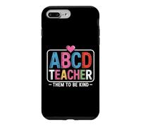 Custodia per iPhone 7 Plus/8 Plus ABCD Back In Class Insegnante Must Haves Donne ABCD Insegnante