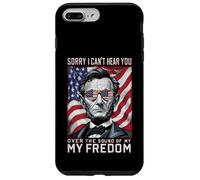 Custodia per iPhone 7 Plus/8 Plus Abraham Lincoln Mi dispiace non riesco a sentirti suono della mia libertà