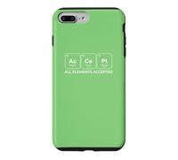 Custodia per iPhone 7 Plus/8 Plus AcCePt Tutti gli elementi accettati Chemistry Pun