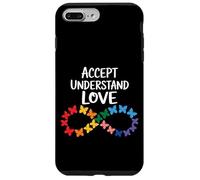 Custodia per iPhone 7 Plus/8 Plus Accetta Comprendi Amore Consapevolezza Autismo Infinity Butterfly