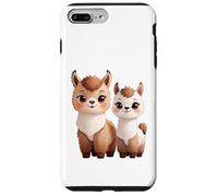 Custodia per iPhone 7 Plus/8 Plus Adorabile Llama Duo Cute Animal Lovers Design
