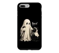 Custodia per iPhone 7 Plus/8 Plus Adorabile Vintage Ghost Boo-p! per un gatto nero Halloween Ragazze