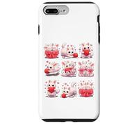 Custodia per iPhone 7 Plus/8 Plus Adorable Bunny with Hearts and Yarn