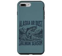 Custodia per iPhone 7 Plus/8 Plus Alaska or Bust Salmon Season Fishing Angler Adventure