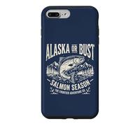 Custodia per iPhone 7 Plus/8 Plus Alaska or Bust Salmon Season Fishing Angler Cool Adventure