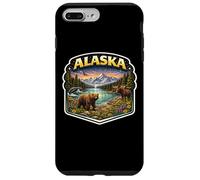 Custodia per iPhone 7 Plus/8 Plus Alaska Souvenir Vacanza Memorabilia Badge Visitatore di Stato