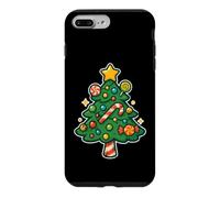 Custodia per iPhone 7 Plus/8 Plus Albero di Natale Candy con stella