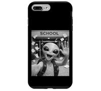 Custodia per iPhone 7 Plus/8 Plus Alien Ultimo Giorno Di Scuola Summer Break Divertente Meme Selfie