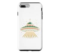 Custodia per iPhone 7 Plus/8 Plus Alien Universo UFO Rapimento Spazio Fascio Extraterrestre