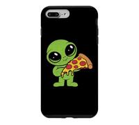 Custodia per iPhone 7 Plus/8 Plus Alieno Carino Con Fetta Di Pizza Fast Food