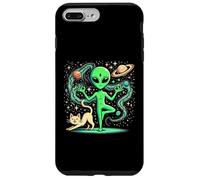 Custodia per iPhone 7 Plus/8 Plus Alieno Fare Yoga - Yoga Posa - Spazio - Plancton