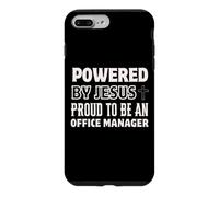 Custodia per iPhone 7 Plus/8 Plus Alimentato da Jesus Orgoglioso di essere il responsabile dell"ufficio Christian
