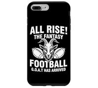 Custodia per iPhone 7 Plus/8 Plus All Rise The Fantasy Football GOAT Has Arrived - Citazione divertente
