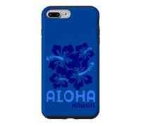 Custodia per iPhone 7 Plus/8 Plus Aloha Hawaii Blue Hibiscus