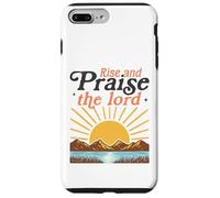 Custodia per iPhone 7 Plus/8 Plus Alzati e loda il Signore - Retro Christian Sunburst