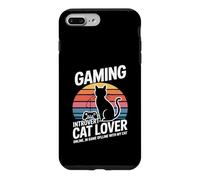 Custodia per iPhone 7 Plus/8 Plus Amante dei gatti introversi di gioco online offline con Cat