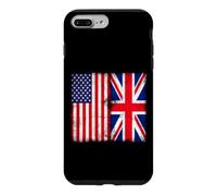 Custodia per iPhone 7 Plus/8 Plus American Citizen British Root Illustration Graphic Designs