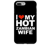 Custodia per iPhone 7 Plus/8 Plus Amo il mio caldo Zambia Moglie Marito Matrimonio Zambia
