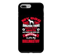 Custodia per iPhone 7 Plus/8 Plus Amo il mio cane Bullmastiff Funny Puppy Dogs Lovers