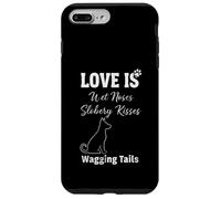 Custodia per iPhone 7 Plus/8 Plus Amore Bagnato Nasi Slobbery Baci Scodinzolante Code Amante dei cani