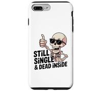 Custodia per iPhone 7 Plus/8 Plus Ancora single & Dead Inside Skeleton Sarcasm Funny Anti Love