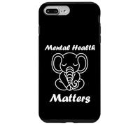Custodia per iPhone 7 Plus/8 Plus Animal Brain Illness quote elephant Mental health matters