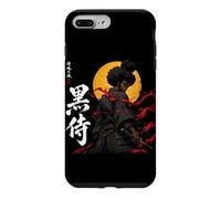 Custodia per iPhone 7 Plus/8 Plus Anime africano Samurai Fighter Katana Guerriero Radici Nere