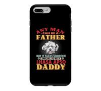 Custodia per iPhone 7 Plus/8 Plus Any Man Can Be A Father Lhasa Apso Daddy Funny Dog Lover