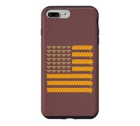 Custodia per iPhone 7 Plus/8 Plus Apicoltura Bandiera Americana A Nido D'ape Miele Apicoltore