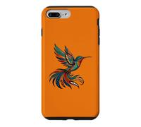 Custodia per iPhone 7 Plus/8 Plus Arancio colibrì nativo americano