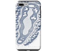 Custodia per iPhone 7 Plus/8 Plus Architetto campo da golf stampa blu - regalo divertente golfisti uomo caverna