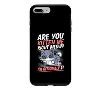 Custodia per iPhone 7 Plus/8 Plus Are You Kitten Me Right Meow I'm Official 21 Gatto di un anno