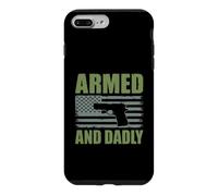 Custodia per iPhone 7 Plus/8 Plus Armato E Papà Divertente Pistola Papà Padre Tiro Umorismo
