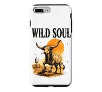 Custodia per iPhone 7 Plus/8 Plus Arte del Toro Longhorn nel Deserto per Amanti della Natura