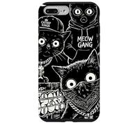 Custodia per iPhone 7 Plus/8 Plus Arte urbana retrò Meow Gang Thug Cats Scratch Life