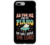 Custodia per iPhone 7 Plus/8 Plus As For Me And My Piano We Will Serve The Lord