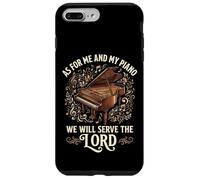 Custodia per iPhone 7 Plus/8 Plus As For Me And My Piano We Will Serve The Lord