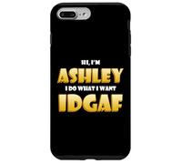 Custodia per iPhone 7 Plus/8 Plus Ashley Costume IDGAF Meme Funny Halloween Costume For Ashley
