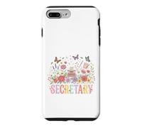 Custodia per iPhone 7 Plus/8 Plus Assistente amministratore della macchina da scrivere floreale segretaria