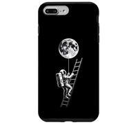 Custodia per iPhone 7 Plus/8 Plus Astronauta Holding Earth Balloon Black and White Space Art