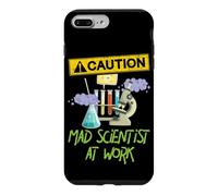 Custodia per iPhone 7 Plus/8 Plus ATTENZIONE Scienziato pazzo al lavoro - Funny Science Scientist's