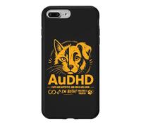 Custodia per iPhone 7 Plus/8 Plus AuDHD Autismo e ADHD Cat Dog entrambi divertenti