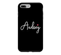Custodia per iPhone 7 Plus/8 Plus Audrey Nome Compleanno Bambino Ragazza Donna Personalizzato Audrey
