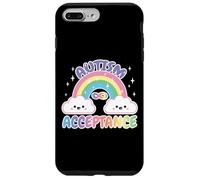 Custodia per iPhone 7 Plus/8 Plus Autism Pro Acceptance Rainbow con simbolo dell'infinito