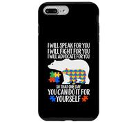Custodia per iPhone 7 Plus/8 Plus Autismo Mamma Orso Parlerò Fight Advocate per te